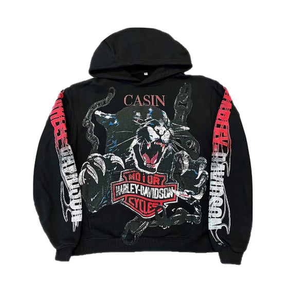 Moto Hoodie - Black