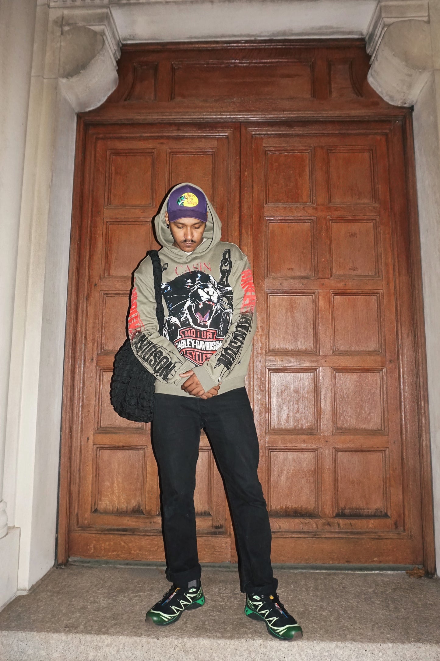 Moto Hoodie - Olive